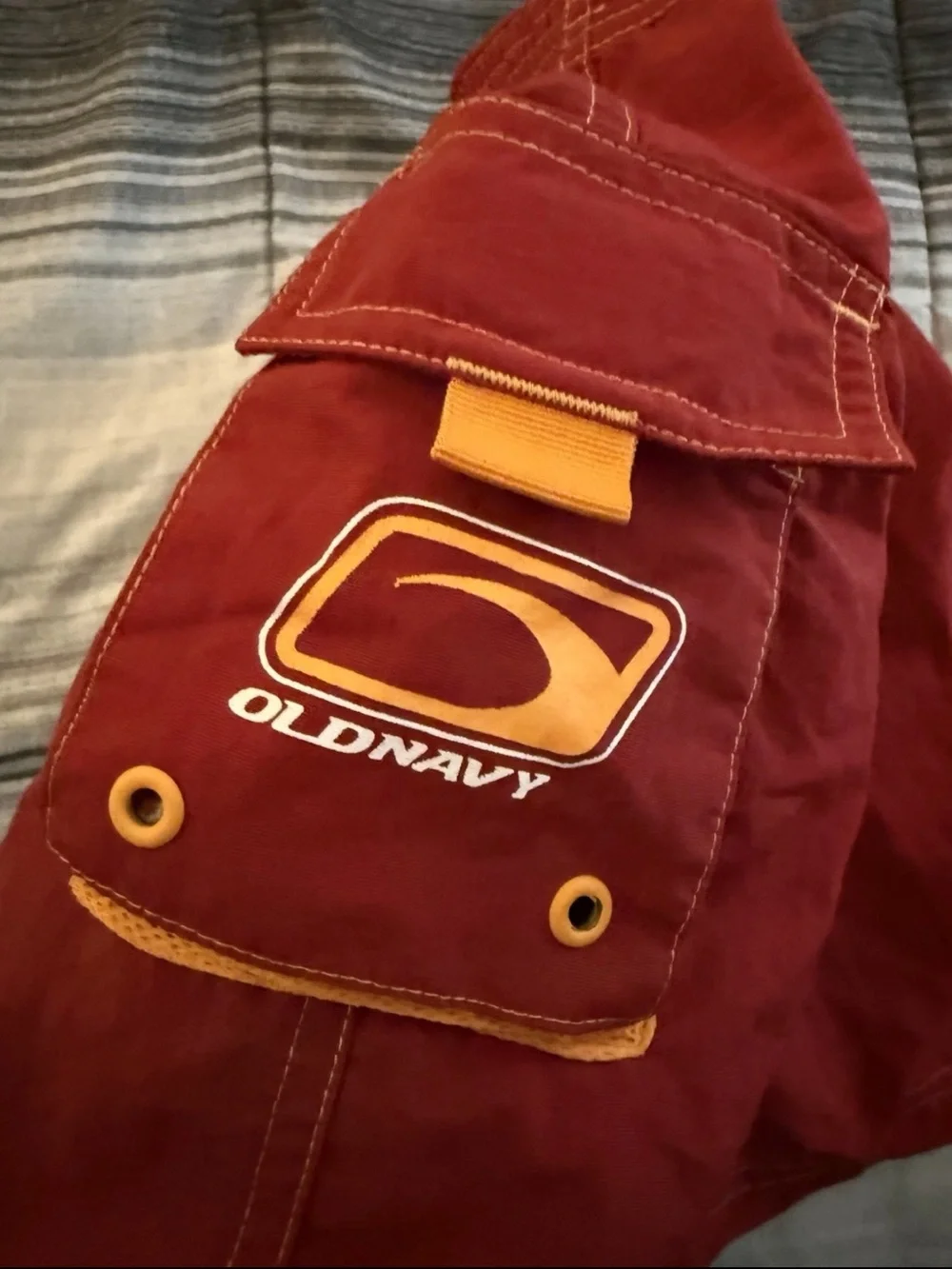 OLD NAVY Boys Dark Red/Yellow Swimming Trunks Shorts 4/5
